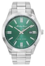 Mathey-Tissot Mathy I Jumbo Special Edition Stainless Steel Green Dial Quartz H455VE Men's Watch