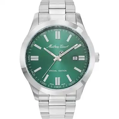 Mathey-Tissot Mathy I Jumbo Special Edition Stainless Steel Green Dial Quartz H455VE Men's Watch