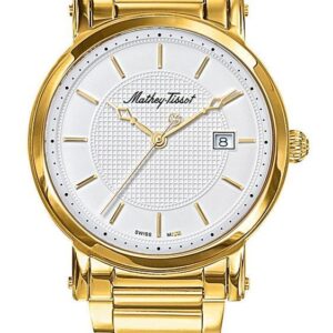 Mathey-Tissot City Metal Gold Tone Stainless Steel White Dial Quartz H611251MPI Women's Watch