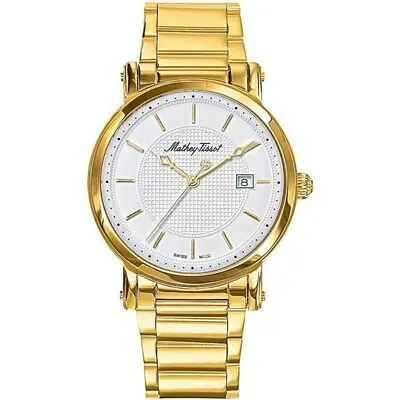 Mathey-Tissot City Metal Gold Tone Stainless Steel White Dial Quartz H611251MPI Women's Watch