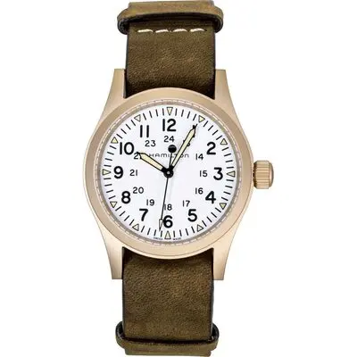 Hamilton Khaki Field Bronze White Dial Automatic H69459510 Men's Watch