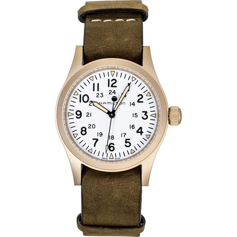 Hamilton Khaki Field Bronze White Dial Automatic H69459510 Men's Watch