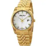 Mathey-Tissot Mathy II Gold Tone Stainless Steel Mother Of Pearl Dial Quartz H710PI Men's Watch