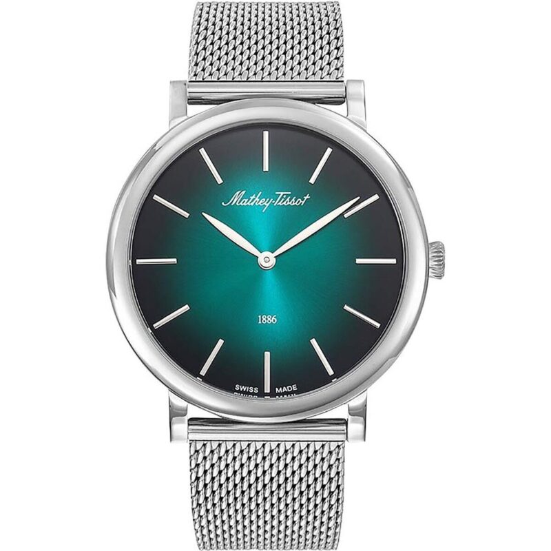 Mathey-Tissot Monsoon Stainless Steel Green Dial Quartz H7916AV Men's Watch Mathey-Tissot Monsoon Stainless Steel Green Dial Quartz H7916AV Men's Watch