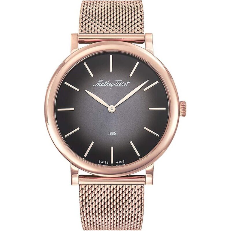 Mathey-Tissot Monsoon Rose Gold Tone Stainless Steel Black Dial Quartz H7916PN Men's Watch Mathey-Tissot Monsoon Rose Gold Tone Stainless Steel Black Dial Quartz H7916PN Men's Watch