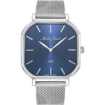Mathey-Tissot Monsoon Square Stainless Steel Blue Dial Quartz H7917ABU Men's Watch