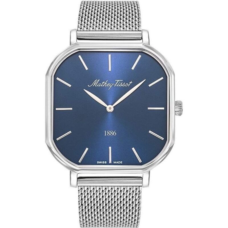 Mathey-Tissot Monsoon Square Stainless Steel Blue Dial Quartz H7917ABU Men's Watch Mathey-Tissot Monsoon Square Stainless Steel Blue Dial Quartz H7917ABU Men's Watch