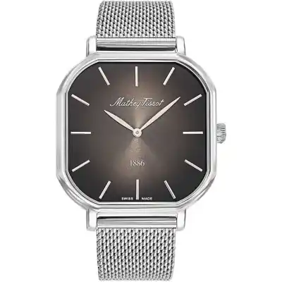 Mathey-Tissot Monsoon Square Stainless Steel Black Dial Quartz H7917AN Men's Watch