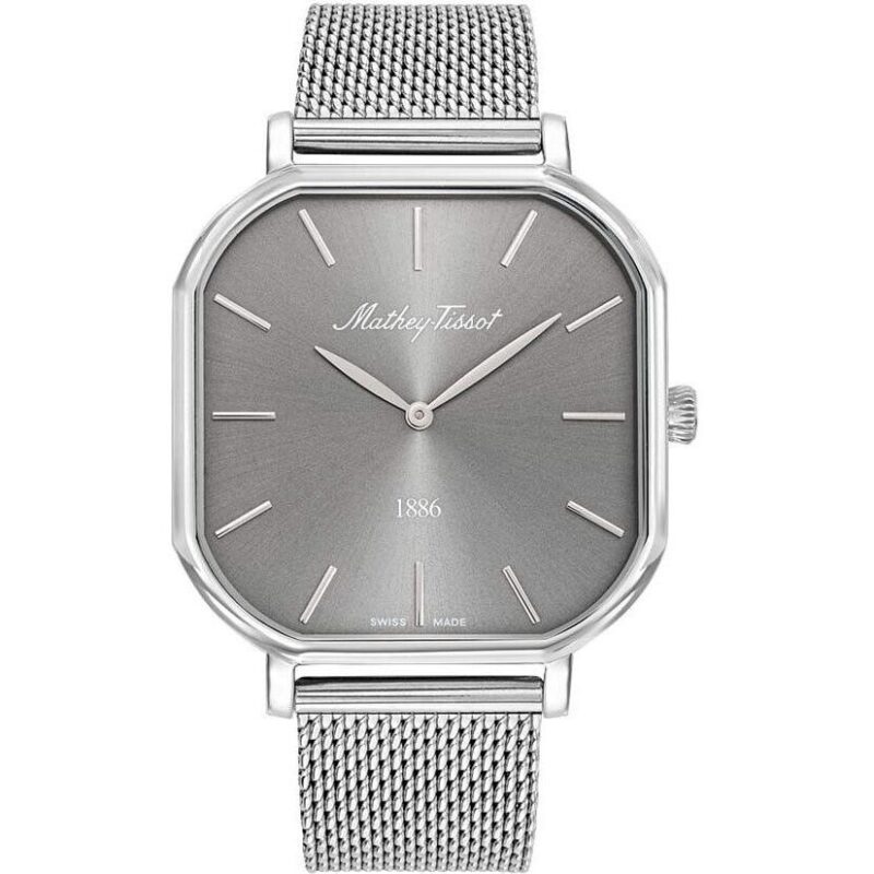 Mathey-Tissot Monsoon Square Stainless Steel Silver Dial Quartz H7917AS Men's Watch Mathey-Tissot Monsoon Square Stainless Steel Silver Dial Quartz H7917AS Men's Watch
