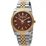 Mathey-Tissot Rolly III Two Tone Stainless Steel Brown Dial Quartz H810BM Men's Watch