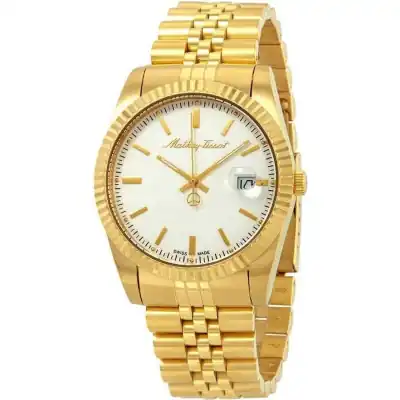 Mathey-Tissot Mathy III Gold Tone Stainless Steel White Dial Quartz H810PI Men's Watch