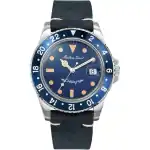 Mathey-Tissot Mathy Vintage Automatic Leather Strap Blue Dial H900ATLBU 100M Men's Watch