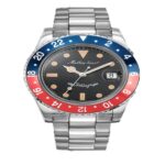 Mathey-Tissot Mathy Vintage Blue and Red Pepsi Bezel Black Dial Automatic H900ATR Men's Watch