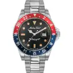 Mathey-Tissot Mathy Vintage Red and Blue Pepsi Bezel Black Dial Automatic H901ATR 100M Men's Watch