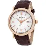 Mathey-Tissot Renaissance Genuine Leather Strap White Dial Automatic H9030PI Men's Watch