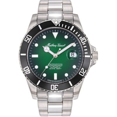 Mathey-Tissot Mathy Vintage Jumbo Limited Edition Stainless Steel Green Dial Automatic H907ATNV Men's Watch