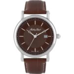Mathey-Tissot City Leather Strap Brown Dial Quartz HB611251AM Men's Watch