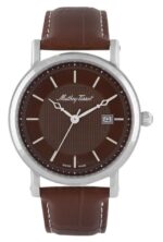 Mathey-Tissot City Leather Strap Brown Dial Quartz HB611251AM Men's Watch