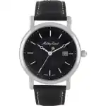 Mathey-Tissot City Leather Strap Black Dial Quartz HB611251AN Men's Watch