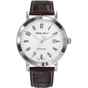 Mathey-Tissot City Leather Strap White Dial Automatic HB611251ATAG Men's Watch
