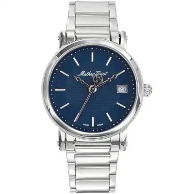 Mathey-Tissot City Metal Stainless Steel Blue Dial Quartz HB611251MABU Men's Watch