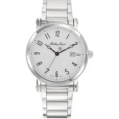 Mathey-Tissot City Metal Stainless Steel White Dial Quartz HB611251MAG Men's Watch