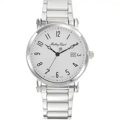 Mathey-Tissot City Metal Stainless Steel White Dial Quartz HB611251MAG Men's Watch