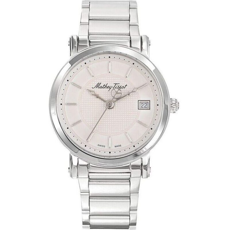 Mathey-Tissot City Metal Stainless Steel White Dial Quartz HB611251MAI Men's Watch