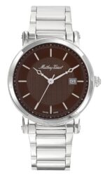Mathey-Tissot City Metal Stainless Steel Brown Dial Quartz HB611251MAM Men's Watch