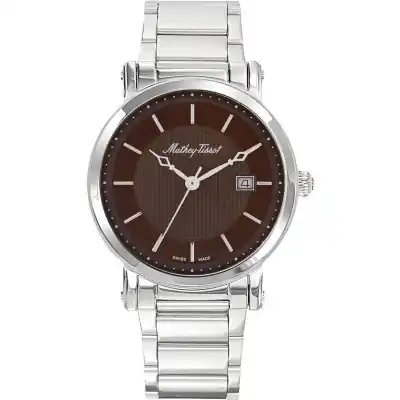 Mathey-Tissot City Metal Stainless Steel Brown Dial Quartz HB611251MAM Men's Watch