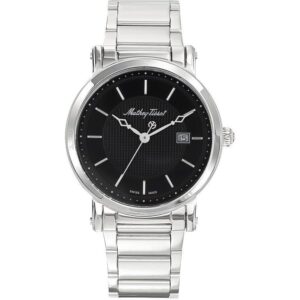Mathey-Tissot City Metal Stainless Steel Black Dial Quartz HB611251MAN Men's Watch