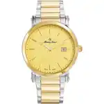 Mathey-Tissot City Metal Two Tone Stainless Steel Gold Dial Quartz HB611251MBDI Men's Watch