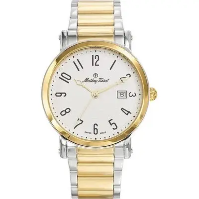 Mathey-Tissot City Metal Two Tone Stainless Steel White Dial Quartz HB611251MBG Men's Watch