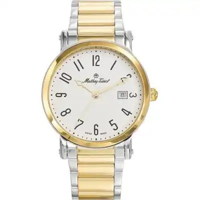 Mathey-Tissot City Metal Two Tone Stainless Steel White Dial Quartz HB611251MBG Men's Watch
