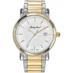 Mathey-Tissot City Metal Two Tone Stainless Steel White Dial Quartz HB611251MBI Men's Watch