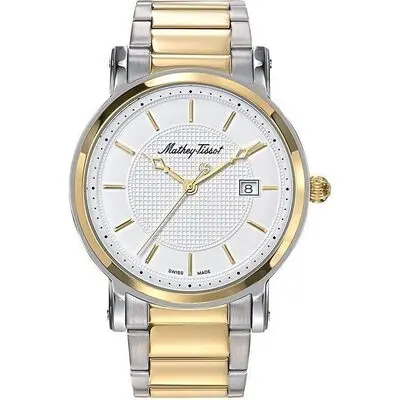 Mathey-Tissot City Metal Two Tone Stainless Steel White Dial Quartz HB611251MBI Men's Watch