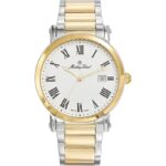 Mathey-Tissot City Two Tone Stainless Steel White Dial Quartz HB611251MBR Men's Watch