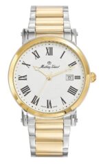 Mathey-Tissot City Two Tone Stainless Steel White Dial Quartz HB611251MBR Men's Watch