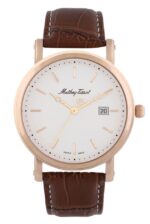 Mathey-Tissot City Leather Strap White Dial Quartz HB611251PI Men's Watch