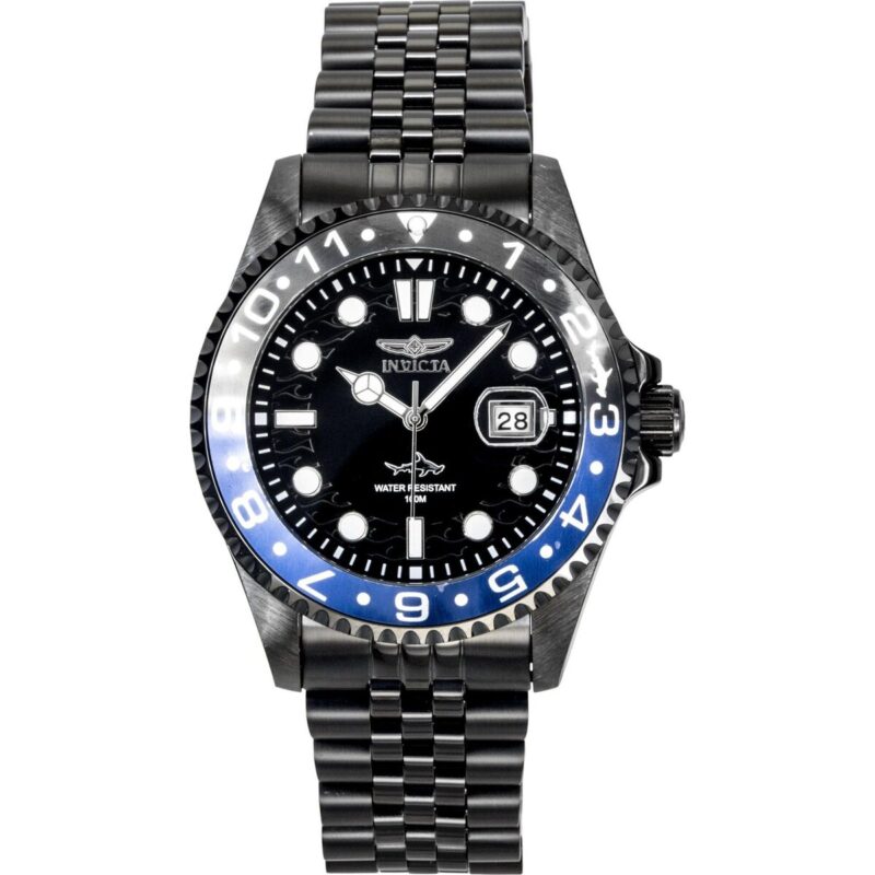 Invicta Pro Diver Stainless Steel Black Dial Quartz 30627 100M Men's Watch
