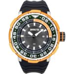 Invicta Pro Diver Ocean Voyage Silicone Strap Black Dial Quartz 48340 200M Men's Watch