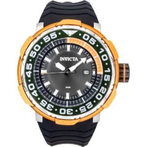 Invicta Pro Diver Ocean Voyage Silicone Strap Black Dial Quartz 48340 200M Men's Watch