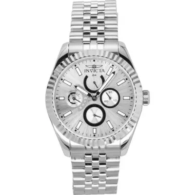 Invicta Specialty GMT Stainless Steel Silver Dial Quartz 49534 Men's Watch