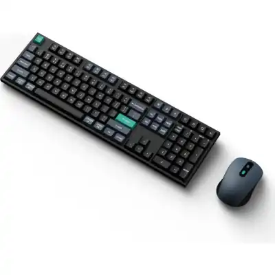 Keychron B36 100% Layout Wireless Keyboard and Mouse Combo – Black/Green