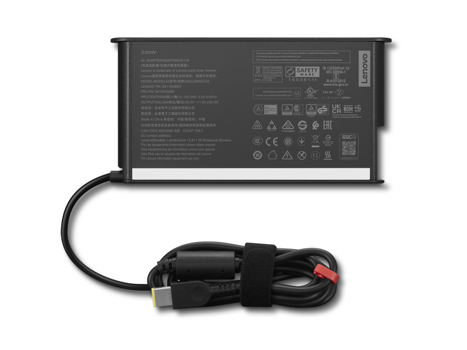 LENOVO 4X21L38745 2 LENOVO ThinkCentre 230W AC Adapter Gen 2 (slim tip) | 20V~11.5A 230W | 1yr Carry In