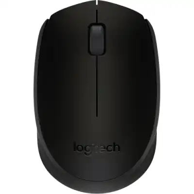 Logitech M171 Wireless Mouse – Compact Ambidextrous Design, 2.4 GHz USB Nano Receiver, 12-Month Battery Life, 1000 DPI Optical Tracking – Black/Grey (910-004424)