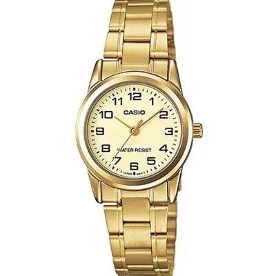 Casio Collection Lady 3h. Gold - Champagne (LTP-V001G-9BUDF) Women WATCHES