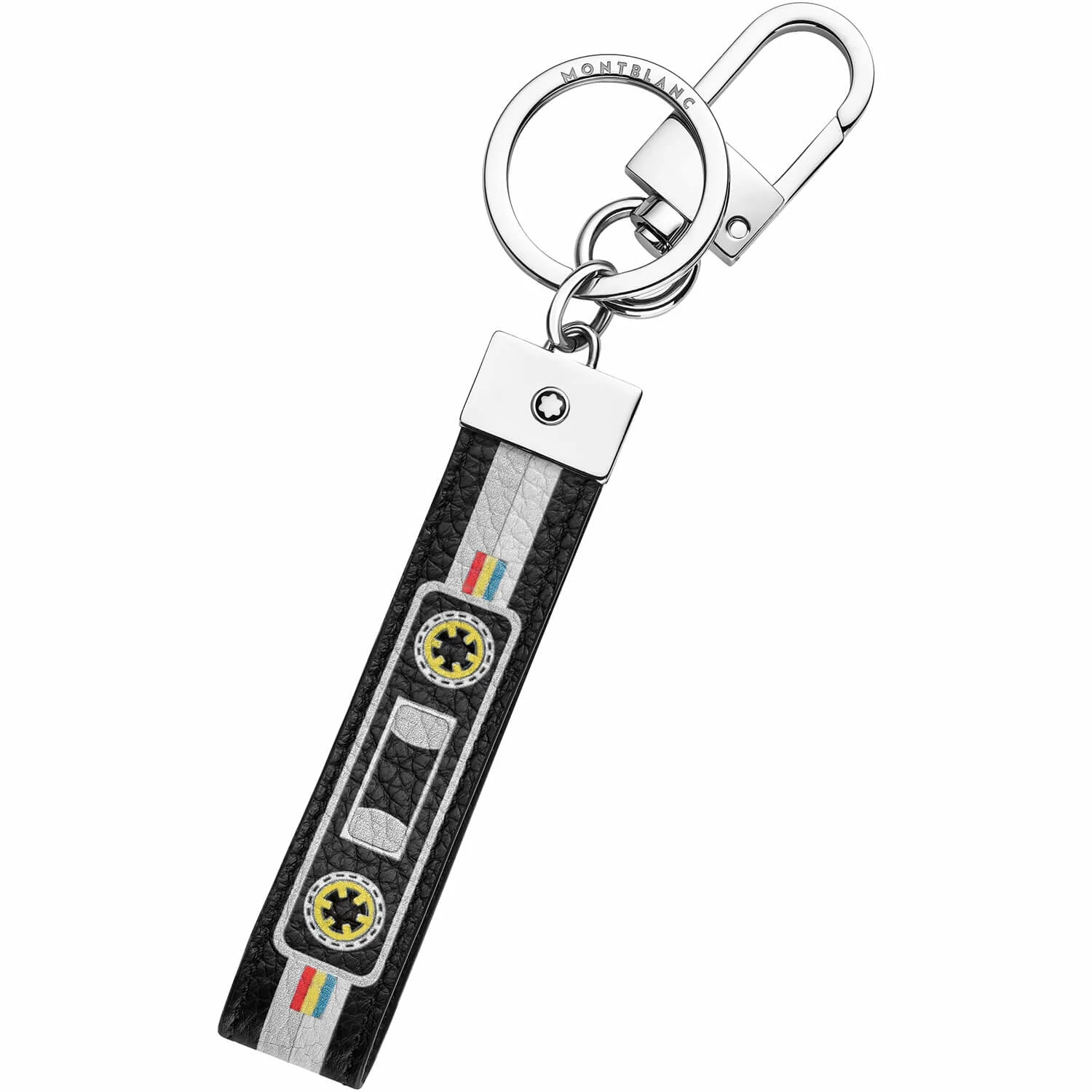 Montblanc MST Soft Grain Key Fob Loop Tape Bk (MB123739) - SMALL LEATHER GOODS
