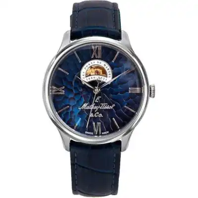 Mathey-Tissot Edmond Limited Edition Open Heart Blue Dial Automatic MC1886ABU Men's Watch Mathey-Tissot Edmond Limited Edition Open Heart Blue Dial Automatic MC1886ABU Men's Watch