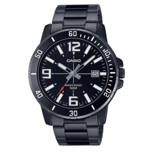 CASIO SPORT COLLECTION DIVER 50M - FULL BLACK (MTP-VD01B-1BVUDF) Men WATCHES
